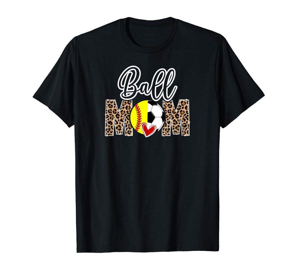 Ball Mom Soccer Softball Mom Softball T-Shirt - Aesthetic Graphic Unisex - T-Shirt, Sweatshirt, Hoodie