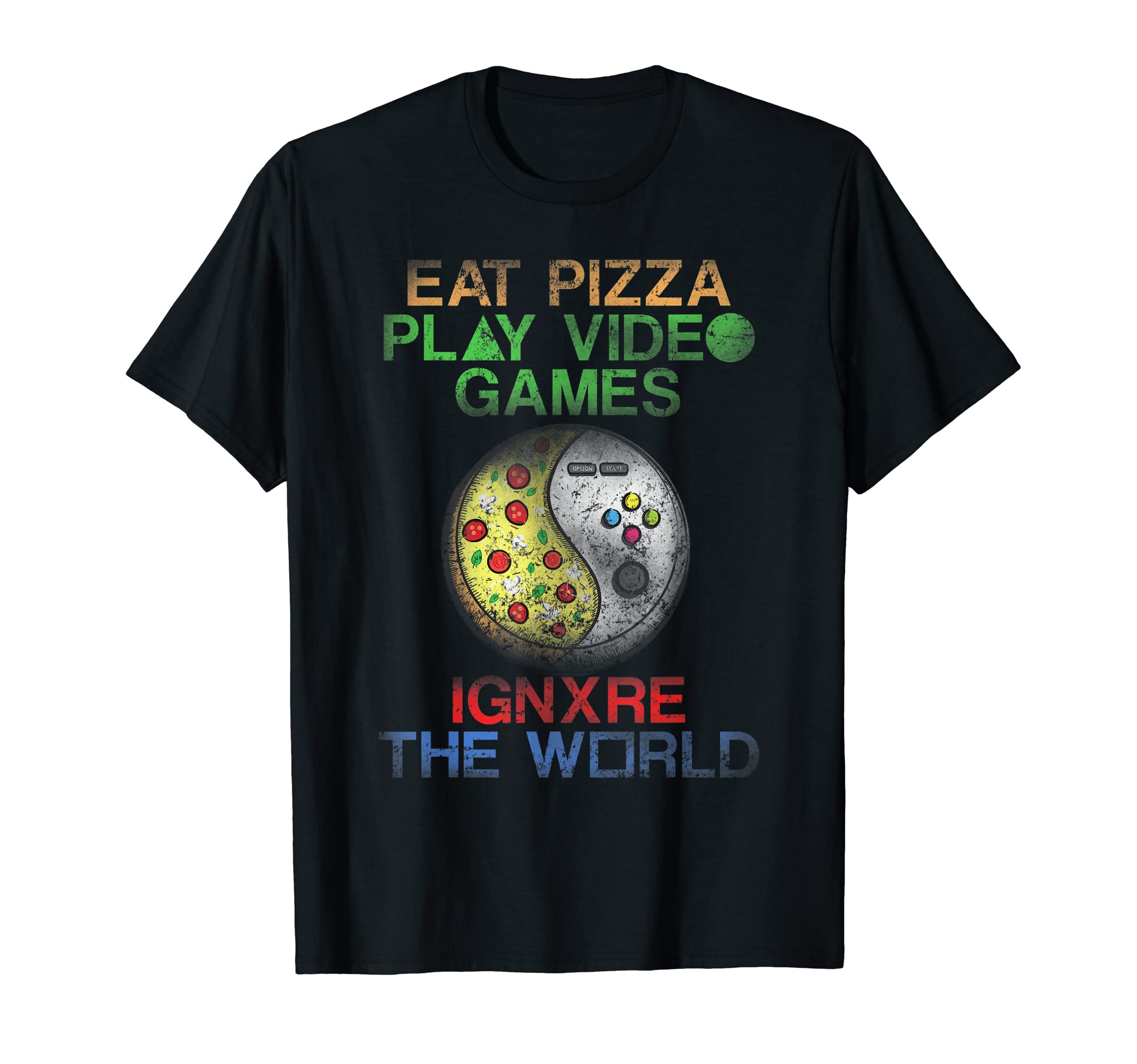 Funny Gamer And Pizza Sayings Gamer T-Shirt - Aesthetic Graphic Men Women - T-Shirt, Sweatshirt, Hoodie