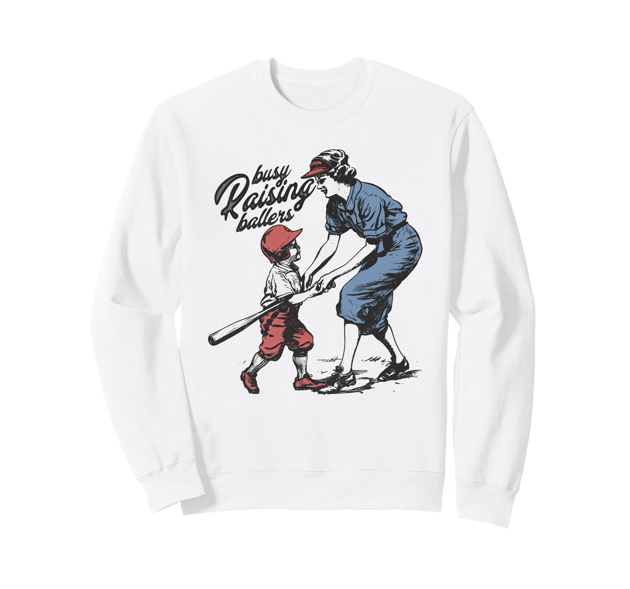 Busy Raising Ballers Baseball Mom Sweatshirt - Unique Graphic for Adults - T-Shirt, Sweatshirt, Hoodie