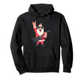 Rock N Roll Santa Electric Guitar Hoodie - Custom Art Print for Adults - T-Shirt, Sweatshirt, Hoodie