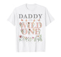 Daddy Wild One Wildflower Watercolor T-Shirt - Casual Everyday Wear Unisex - T-Shirt, Sweatshirt, Hoodie