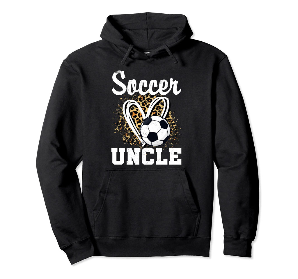 Soccer Uncle Leopard Heart Hoodie - Custom Art Print for Adults - T-Shirt, Sweatshirt, Hoodie