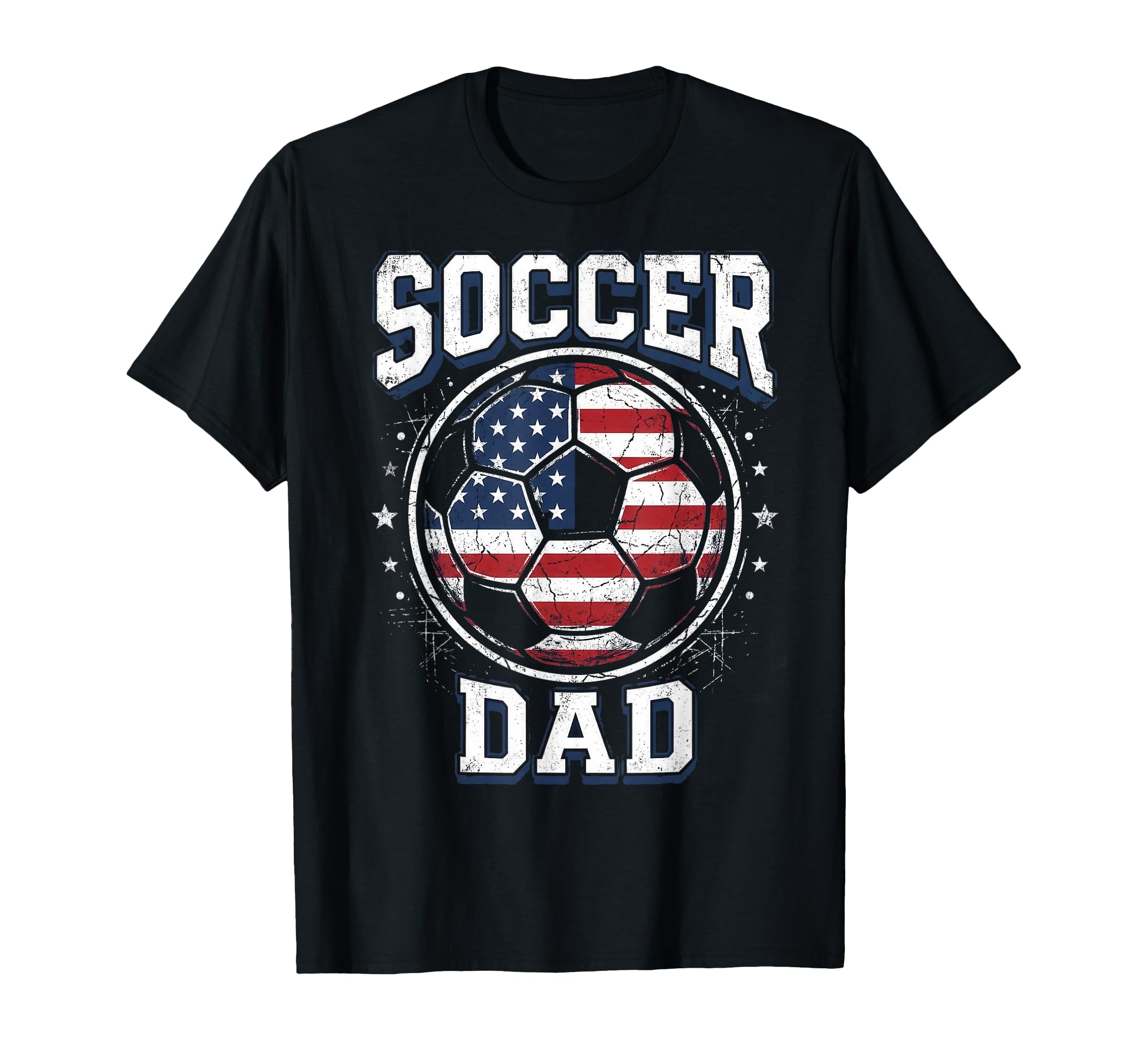 Soccer Dad Distressed Ball Fathers T-Shirt - Streetwear Style Men Women - T-Shirt, Sweatshirt, Hoodie