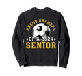 Class 2024 Grandpa Soccer Senior Sweatshirt - Minimalist Print for Adults - T-Shirt, Sweatshirt, Hoodie