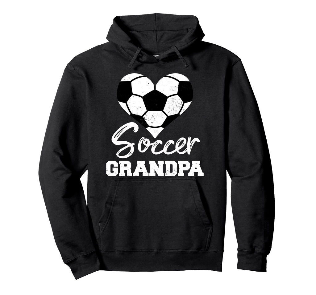 Soccer Grandpa Heart Funny Soccer Hoodie - Novelty Apparel for Adults - T-Shirt, Sweatshirt, Hoodie