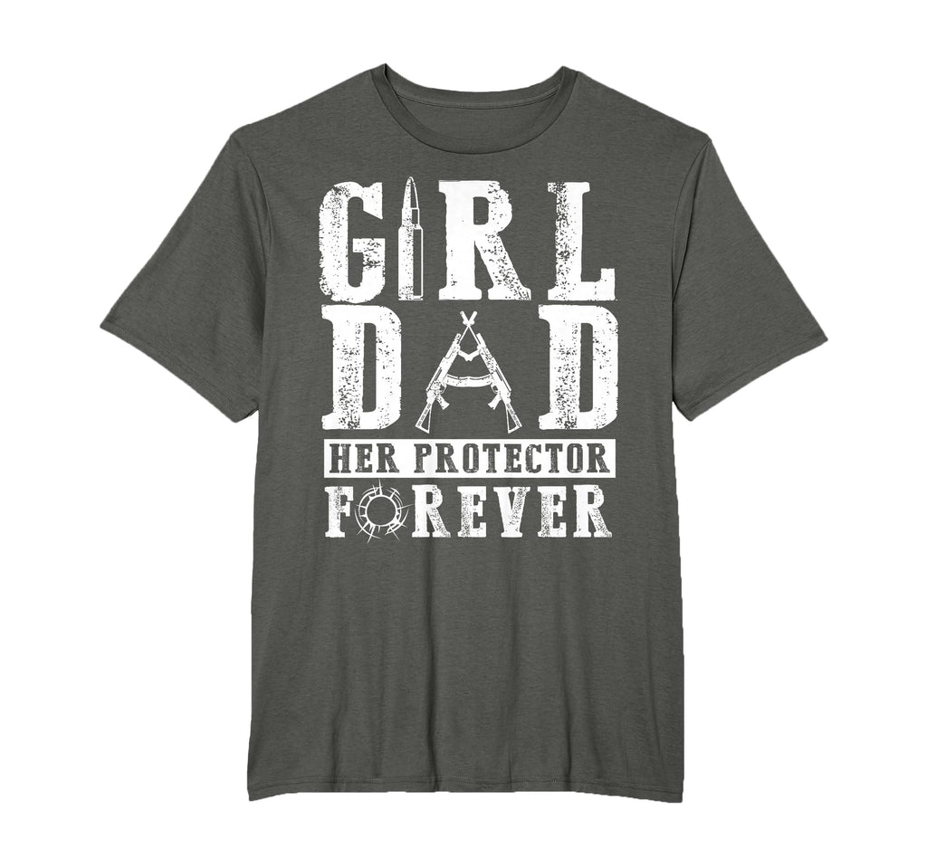 Dad Her Protector Forever Father T-Shirt - Minimalist Print for Adults - T-Shirt, Sweatshirt, Hoodie
