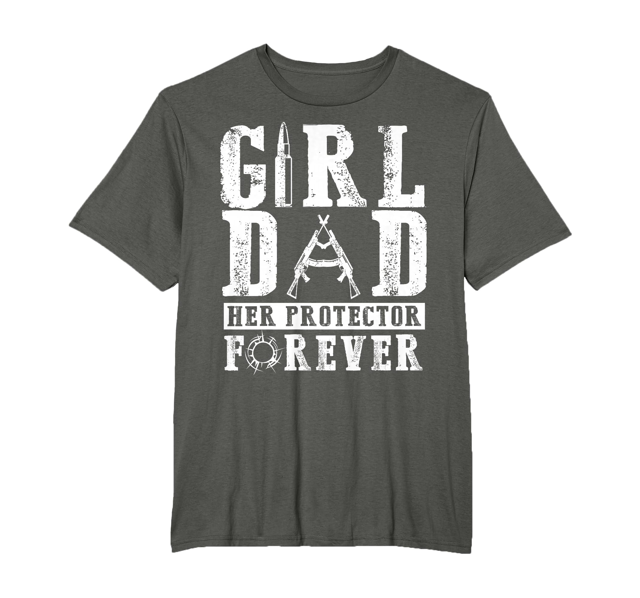 Dad Her Protector Forever Father T-Shirt - Minimalist Print for Adults - T-Shirt, Sweatshirt, Hoodie