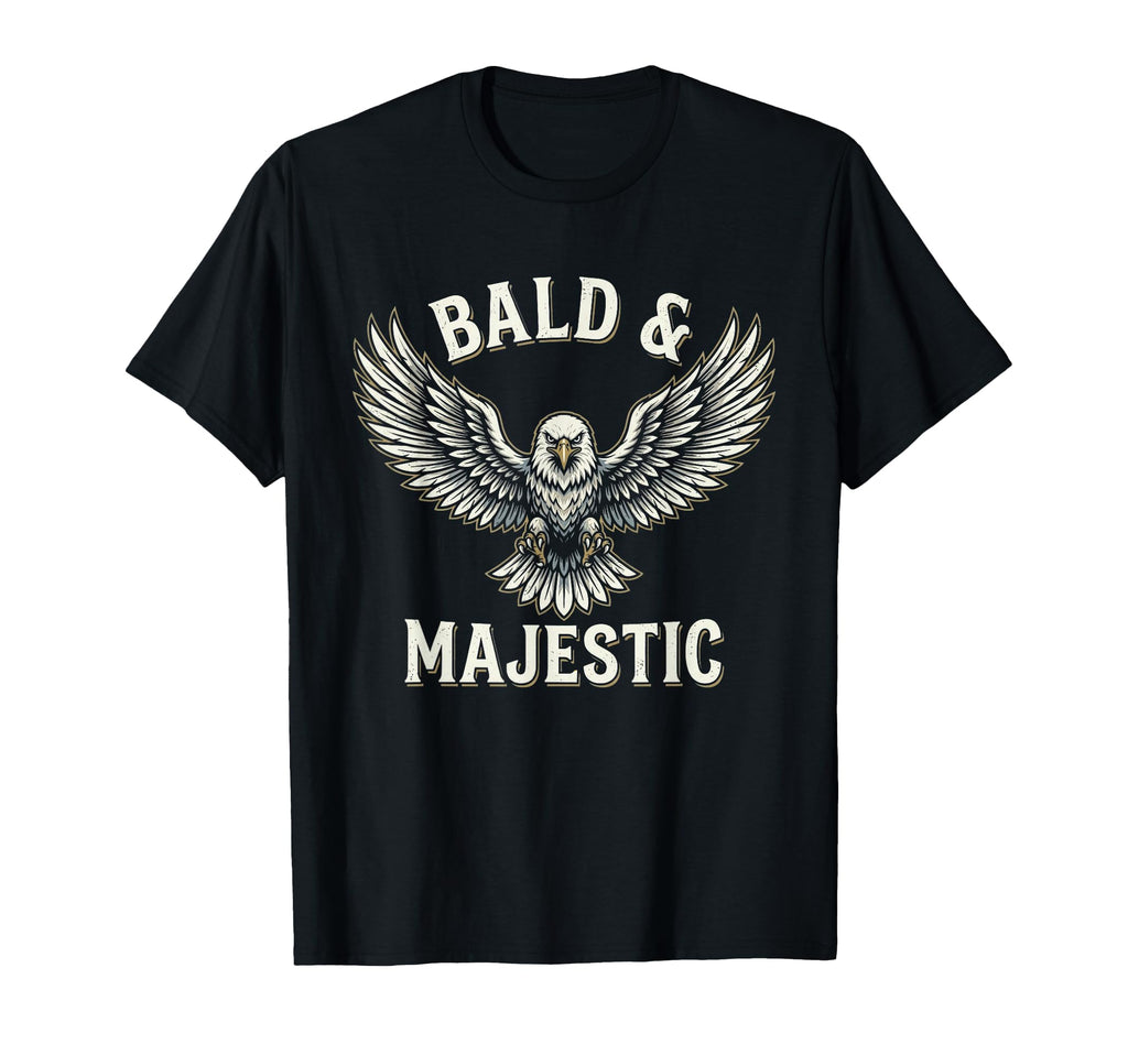Bald Majestic Sexy Bald Guy Funny Dad T-Shirt - Custom Art Print Unisex - T-Shirt, Sweatshirt, Hoodie
