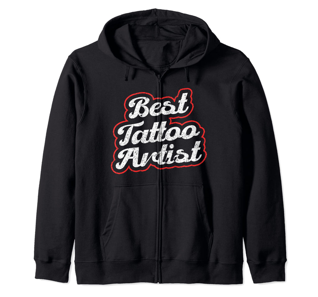 Bearded Inked Dad Make People Bleed Hoodie - Trendy Graphic Men Women - T-Shirt, Sweatshirt, Hoodie