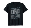Mens I Have Two Titles Dad And Veteran T-Shirt - Minimalist Print Men Women - T-Shirt, Sweatshirt, Hoodie