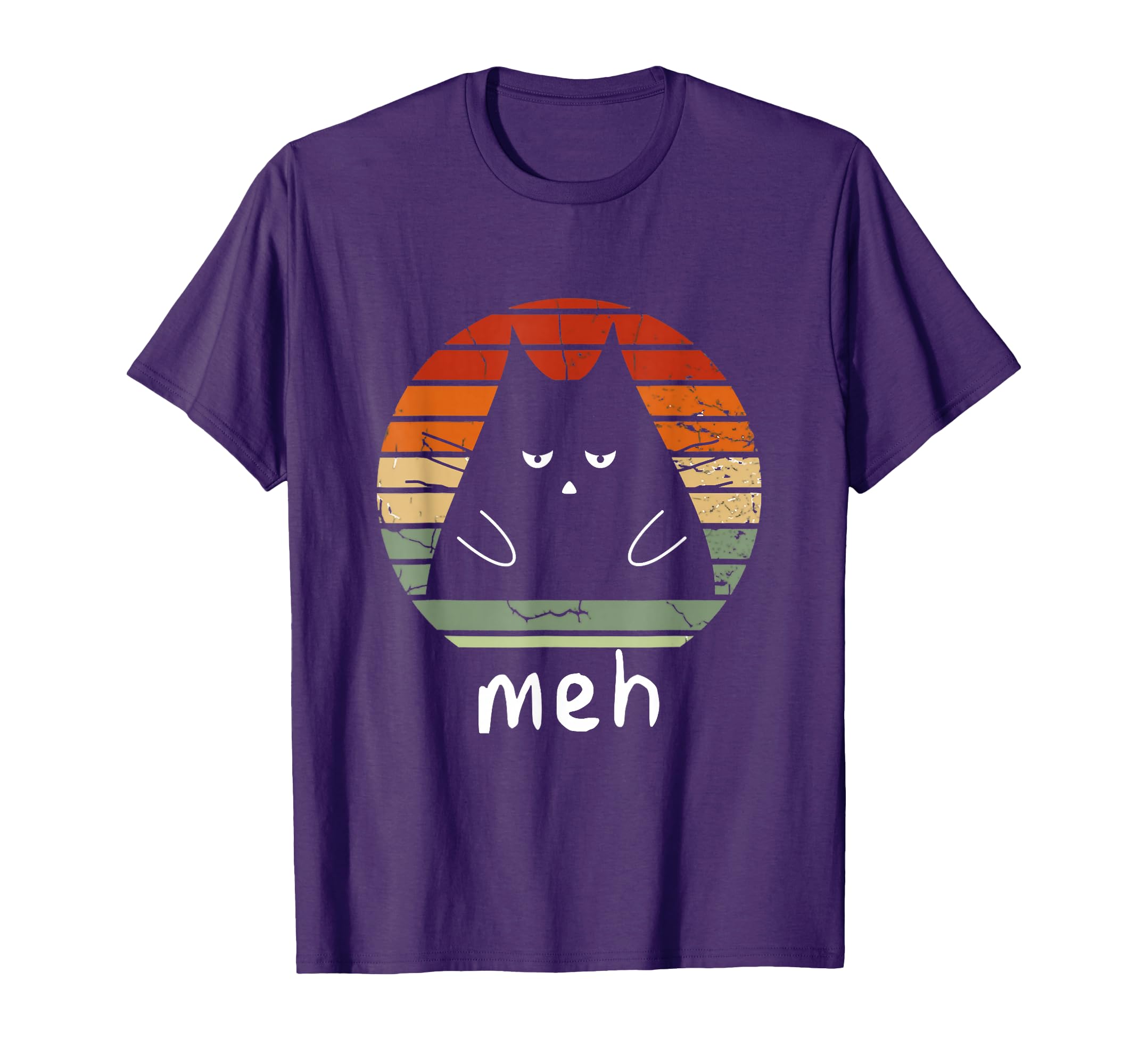 Black Cat Meh Cat Meow Kitty Cat T-Shirt - Aesthetic Graphic Men Women - T-Shirt, Sweatshirt, Hoodie