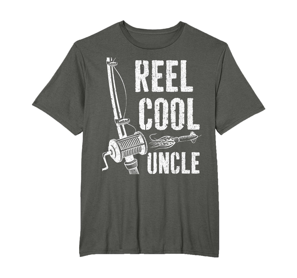 Reel Uncle Fisherman Fathers Day T-Shirt - Casual Everyday Wear Men Women - T-Shirt, Sweatshirt, Hoodie