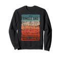 Single Dad Single Parent Math Sweatshirt - Minimalist Print for Adults - T-Shirt, Sweatshirt, Hoodie