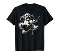 Shih Tzu Playing Guitar Rock T-Shirt - Aesthetic Graphic for Adults - T-Shirt, Sweatshirt, Hoodie