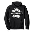 Soccer Uncle Funny Sketch Split Soccer Hoodie - Trendy Graphic Men Women - T-Shirt, Sweatshirt, Hoodie