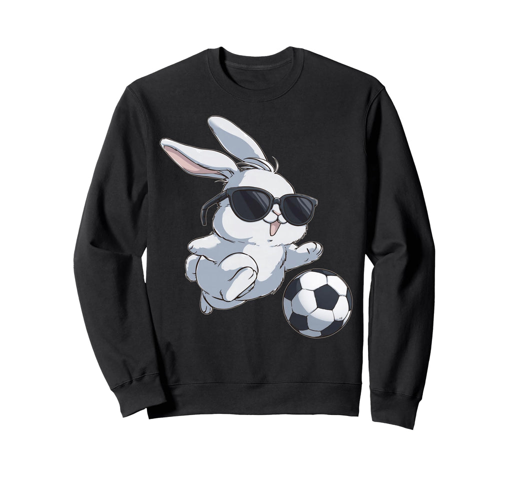 Soccer Rabbit Easter Bunny Soccer Sweatshirt - Streetwear Style Men Women - T-Shirt, Sweatshirt, Hoodie