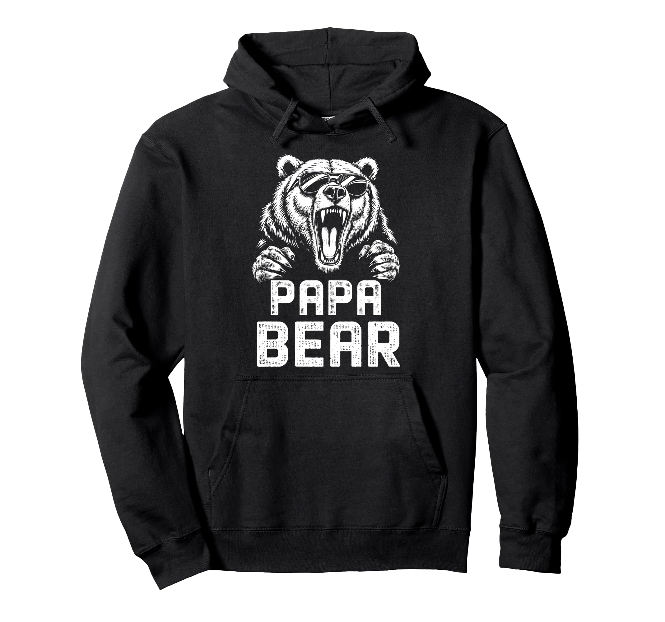 Papa Bear Fathers Day Funny Bear Dad Hoodie - Novelty Apparel Unisex - T-Shirt, Sweatshirt, Hoodie