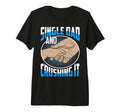 Single Dad And Crushing It Tri Blend T-Shirt - Minimalist Print Unisex - T-Shirt, Sweatshirt, Hoodie