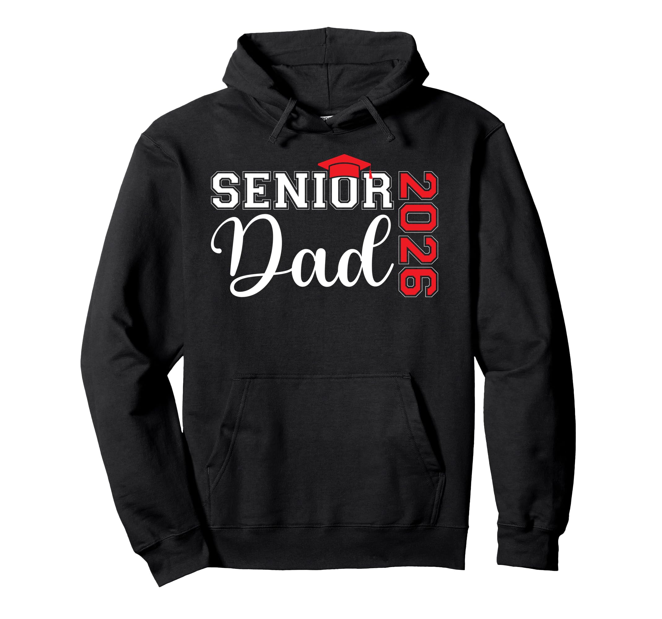 Senior Dad 2026 Class 2026 Graduate Hoodie - Minimalist Print Unisex - T-Shirt, Sweatshirt, Hoodie