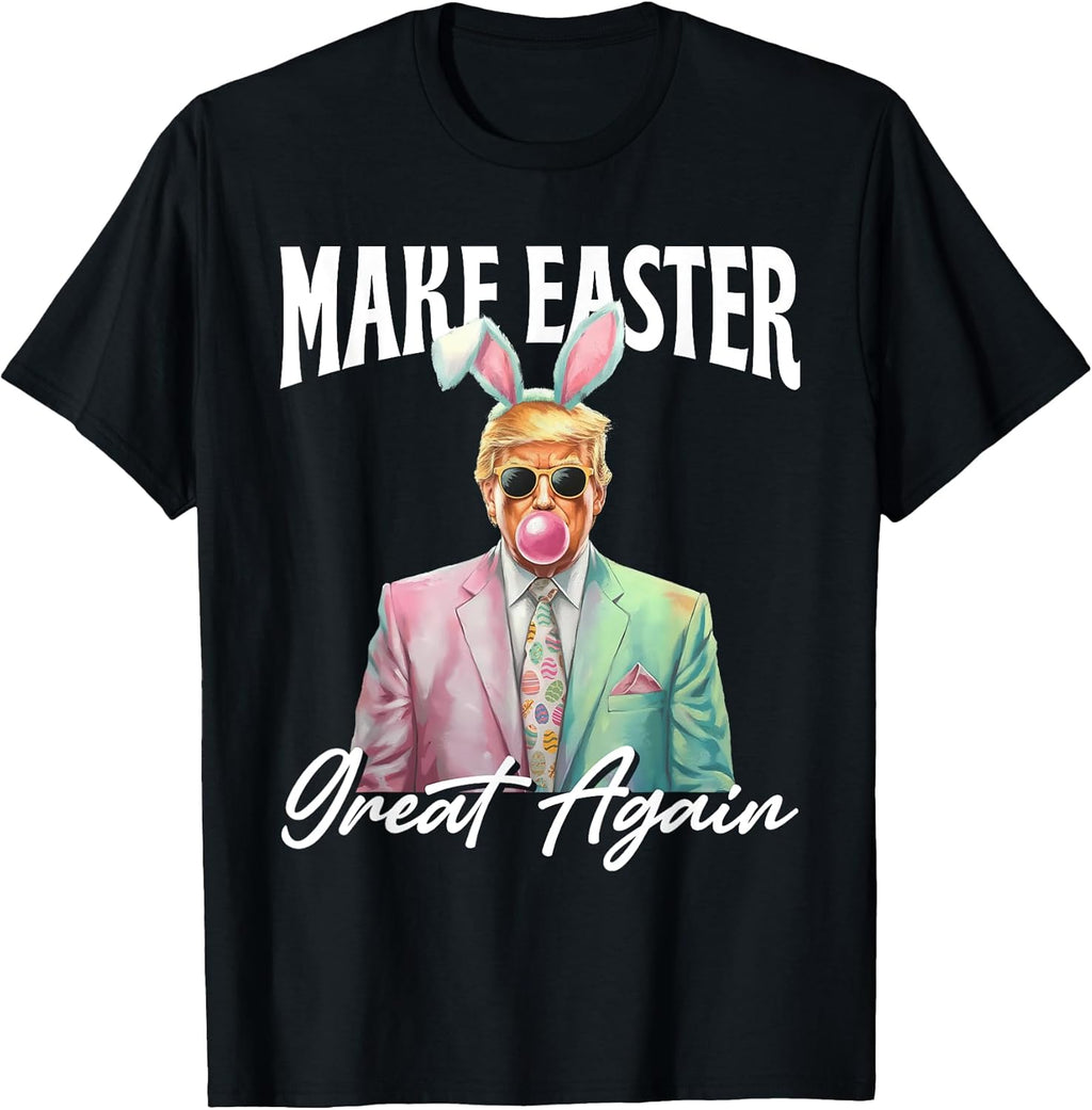 Make Easter Great Again 2025 Bunny Donald Trump - Adult & Kids T-Shirts, Sweatshirts & Hoodies apparel design preview 1