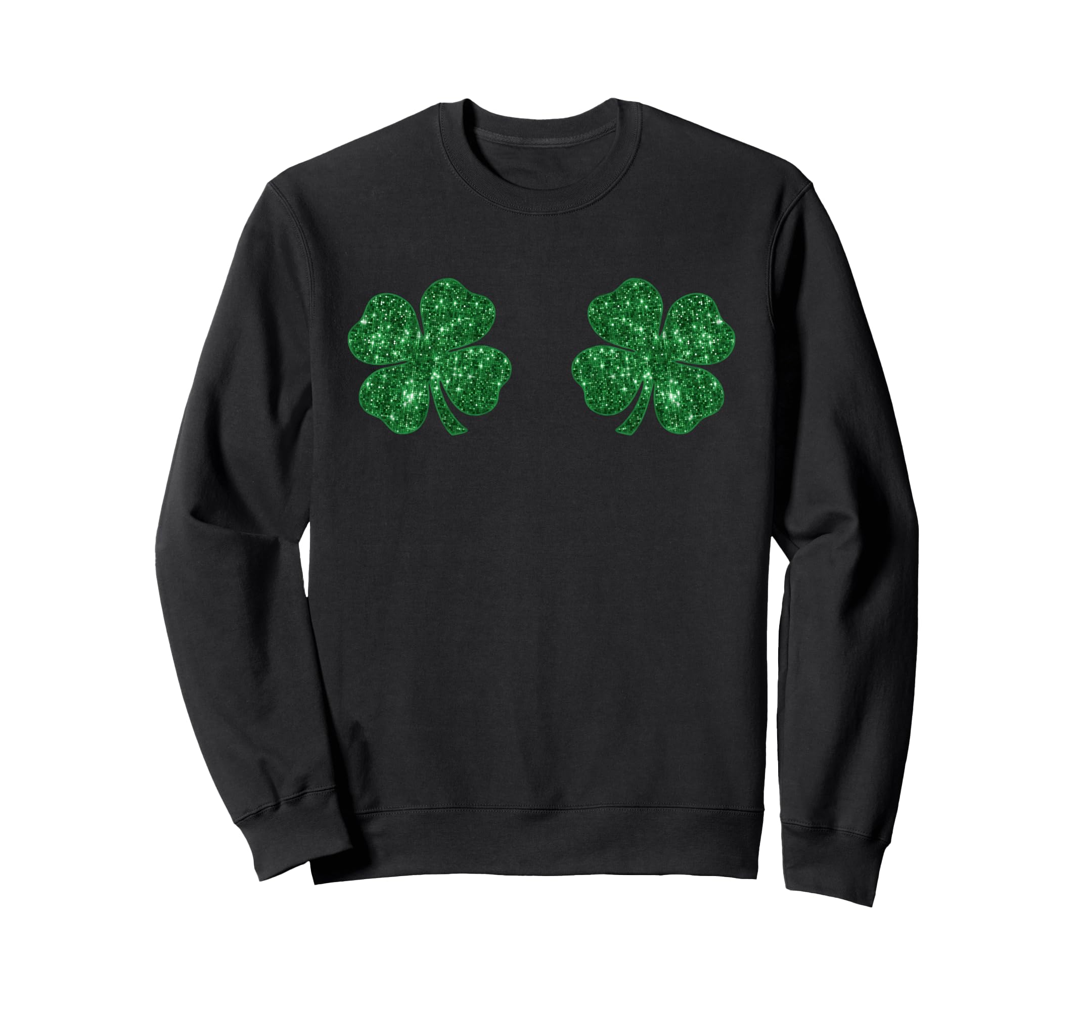 Funny Shamrocks Boobies Irish St Sweatshirt - Unique Graphic Men Women - T-Shirt, Sweatshirt, Hoodie