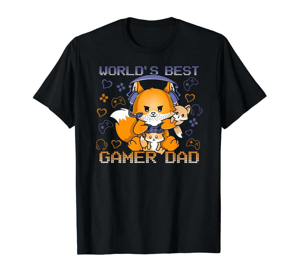 Worlds Best Gamer Dad Fathers Day T-Shirt - Casual Everyday Wear for Adults - T-Shirt, Sweatshirt, Hoodie