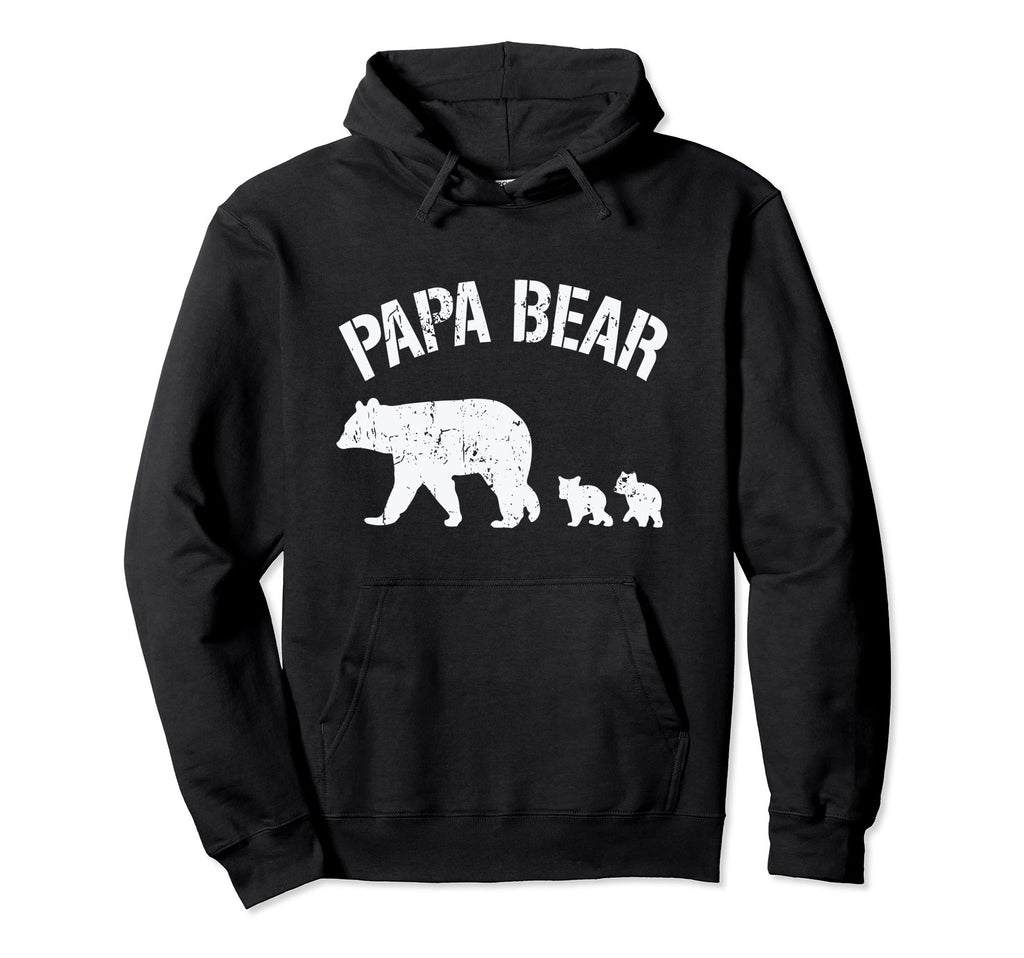 Fathers Day Papa Bear Proud Dad Hoodie - Aesthetic Graphic Men Women - T-Shirt, Sweatshirt, Hoodie