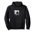 Soccer Ball Heart Mom Fan Parent Hoodie - Custom Art Print Men Women - T-Shirt, Sweatshirt, Hoodie