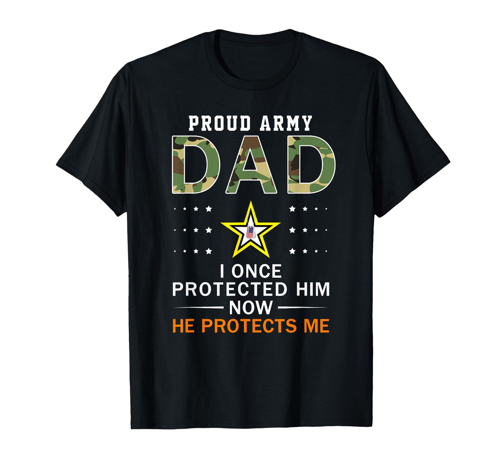I Protects My Son Proud Army Dad T-Shirt - Aesthetic Graphic for Adults - T-Shirt, Sweatshirt, Hoodie
