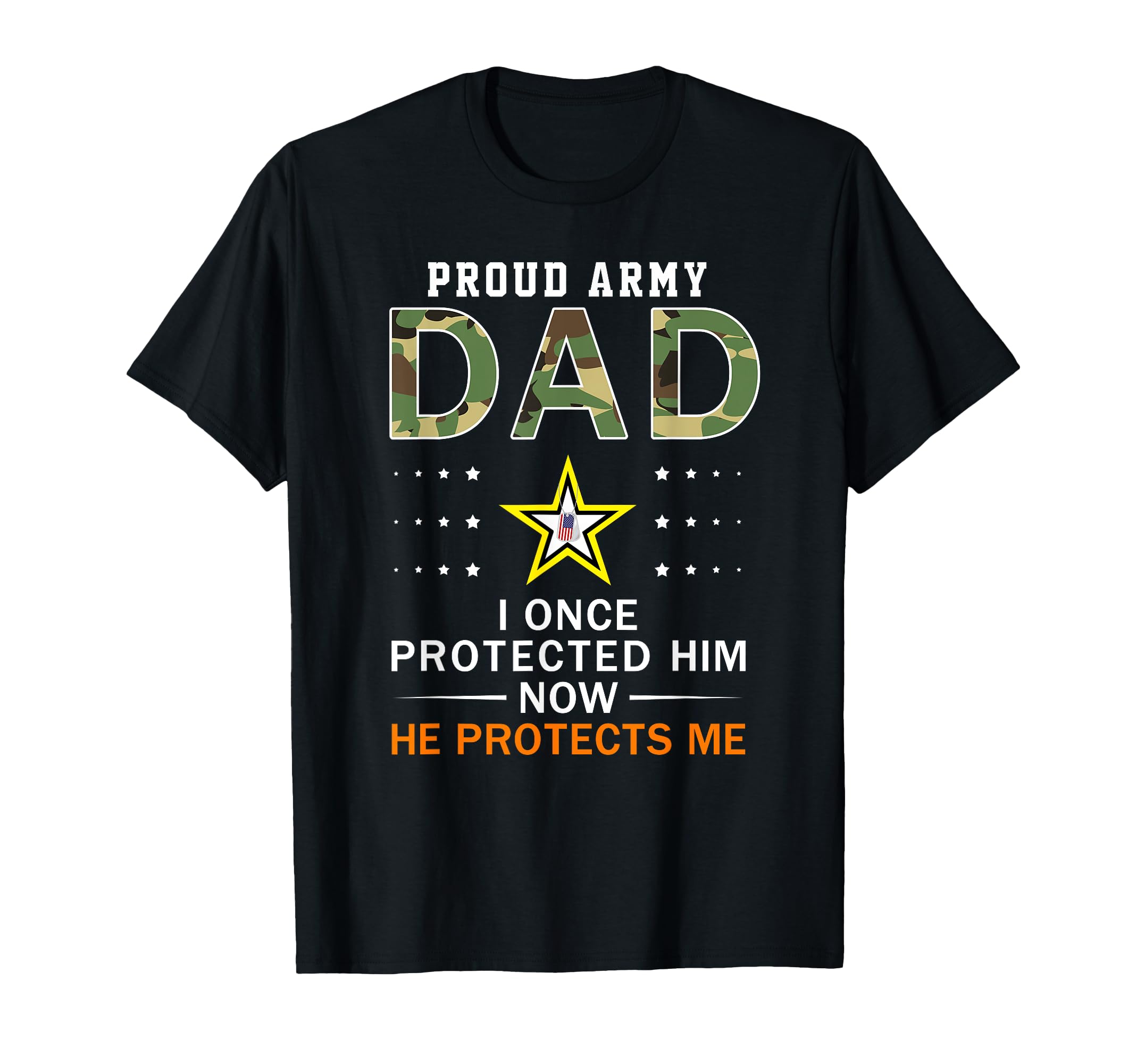 I Protects My Son Proud Army Dad T-Shirt - Aesthetic Graphic for Adults - T-Shirt, Sweatshirt, Hoodie