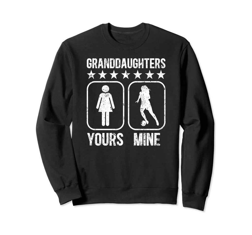 Granddaughters Soccer Grandpa Soccer Sweatshirt - Graphic Print Unisex - T-Shirt, Sweatshirt, Hoodie