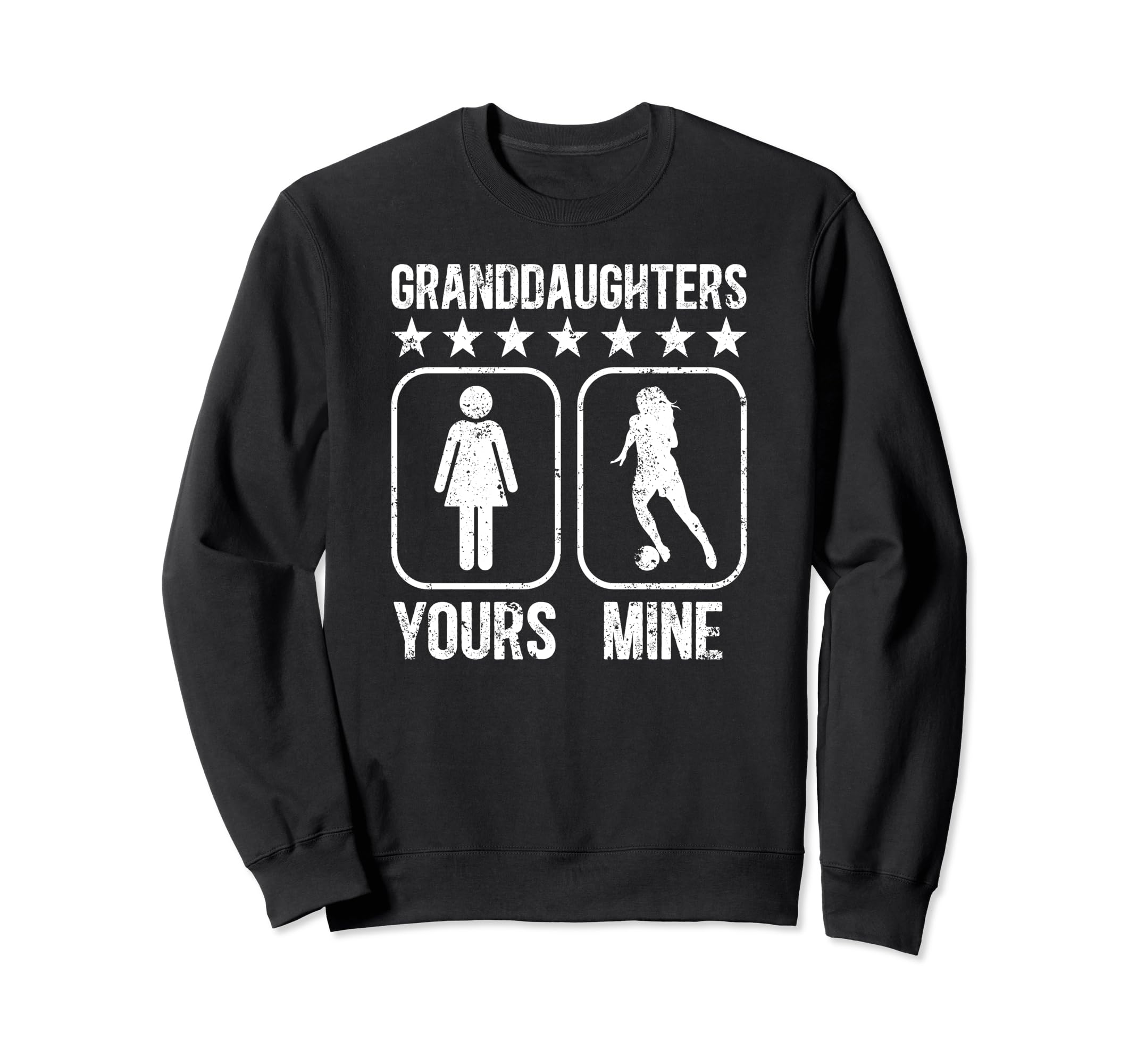 Granddaughters Soccer Grandpa Soccer Sweatshirt - Graphic Print Unisex - T-Shirt, Sweatshirt, Hoodie