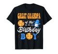 Great Grandpa Birthday Milk Cookies 1St T-Shirt - Graphic Print Unisex - T-Shirt, Sweatshirt, Hoodie