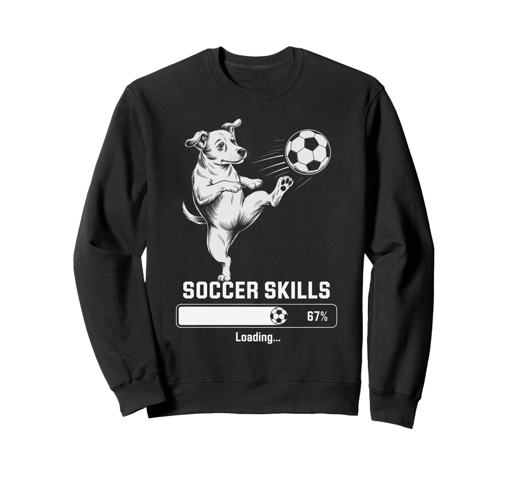 Soccer Dog Skills Loading Gym Sweatshirt - Minimalist Print Men Women - T-Shirt, Sweatshirt, Hoodie