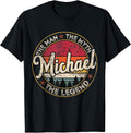 Michael The Man Myth Legend Personalized Name - Adult & Kids T-Shirts, Sweatshirts & Hoodies apparel design preview 1