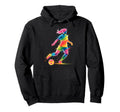 Colorful Funny Soccer Fan Dad Mom Hoodie - Casual Everyday Wear for Adults - T-Shirt, Sweatshirt, Hoodie
