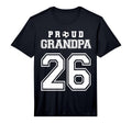 Number 26 Custom Proud Soccer Futbol T-Shirt - Novelty Apparel for Adults - T-Shirt, Sweatshirt, Hoodie