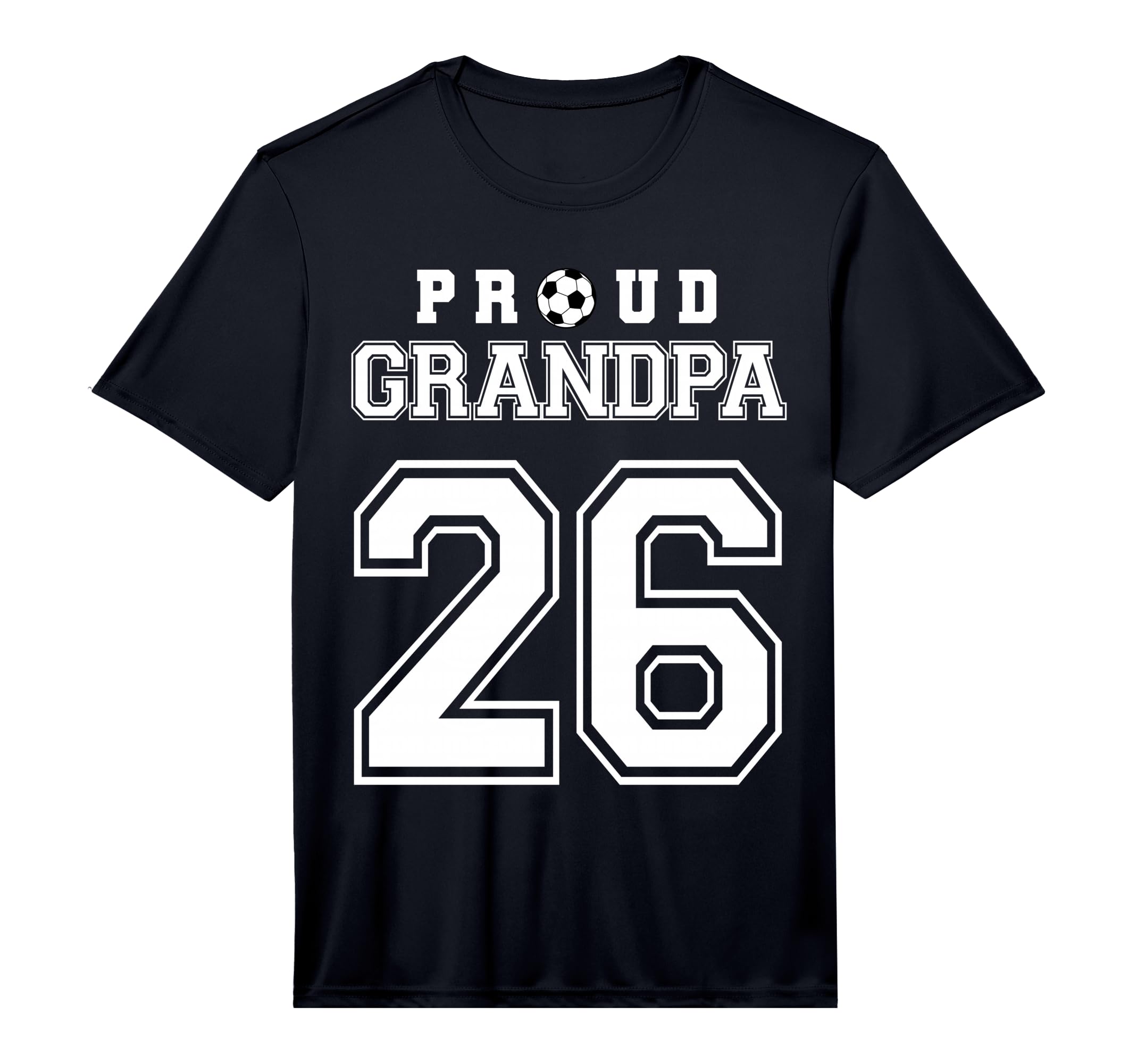 Number 26 Custom Proud Soccer Futbol T-Shirt - Novelty Apparel for Adults - T-Shirt, Sweatshirt, Hoodie