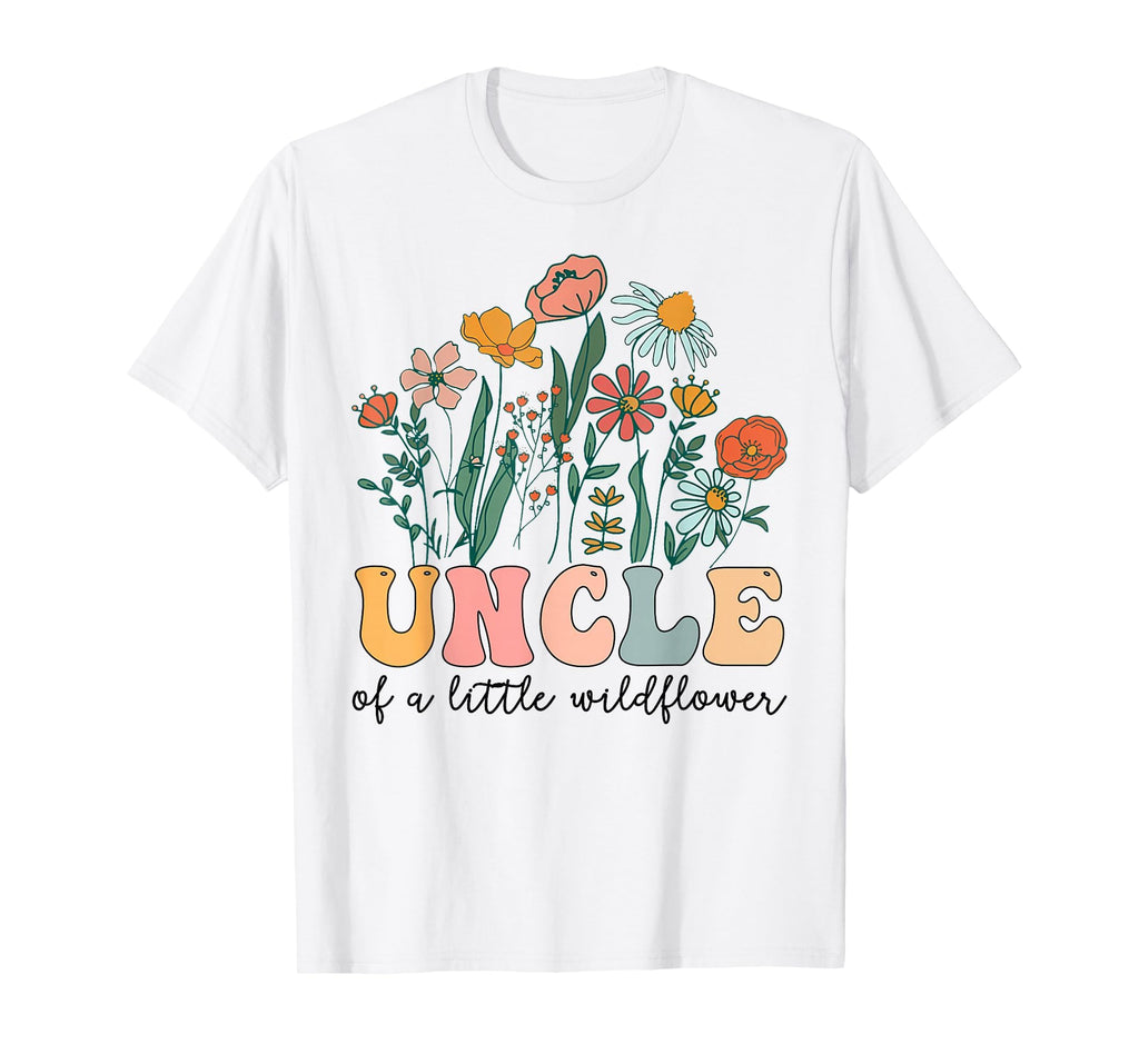 Uncle Little Wildflower Birthday Party T-Shirt - Novelty Apparel Men Women - T-Shirt, Sweatshirt, Hoodie
