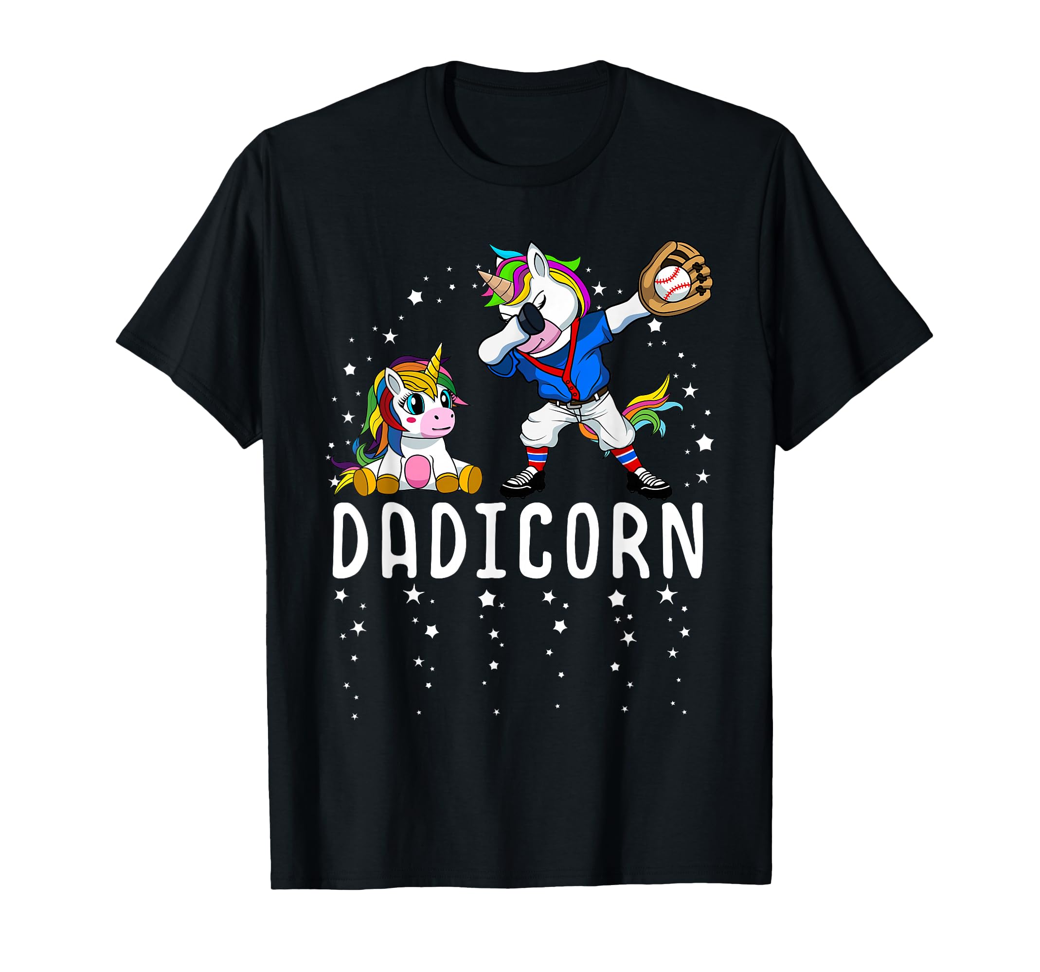 Dadicorn Unicorn Baseball Proud Dad T-Shirt - Novelty Apparel for Adults - T-Shirt, Sweatshirt, Hoodie