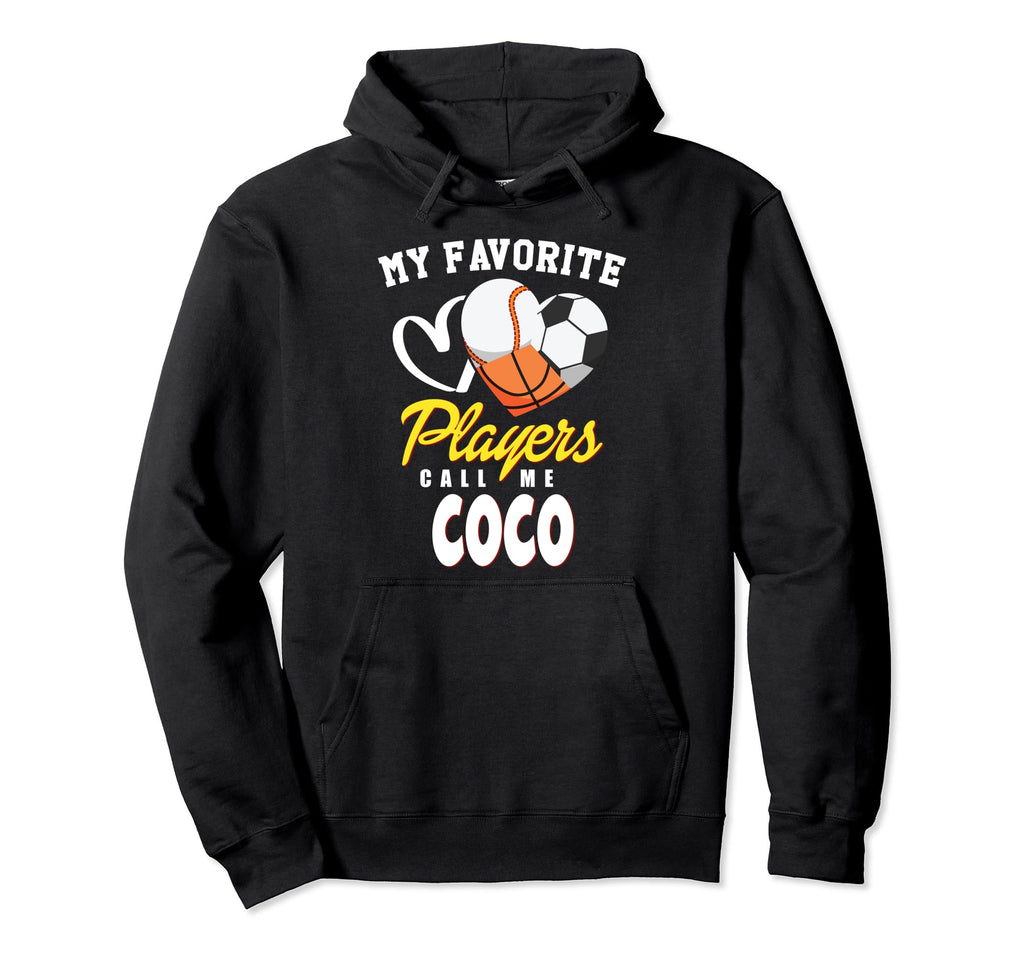 My Favorite Players Baseball Soccer Hoodie - Graphic Print for Adults - T-Shirt, Sweatshirt, Hoodie