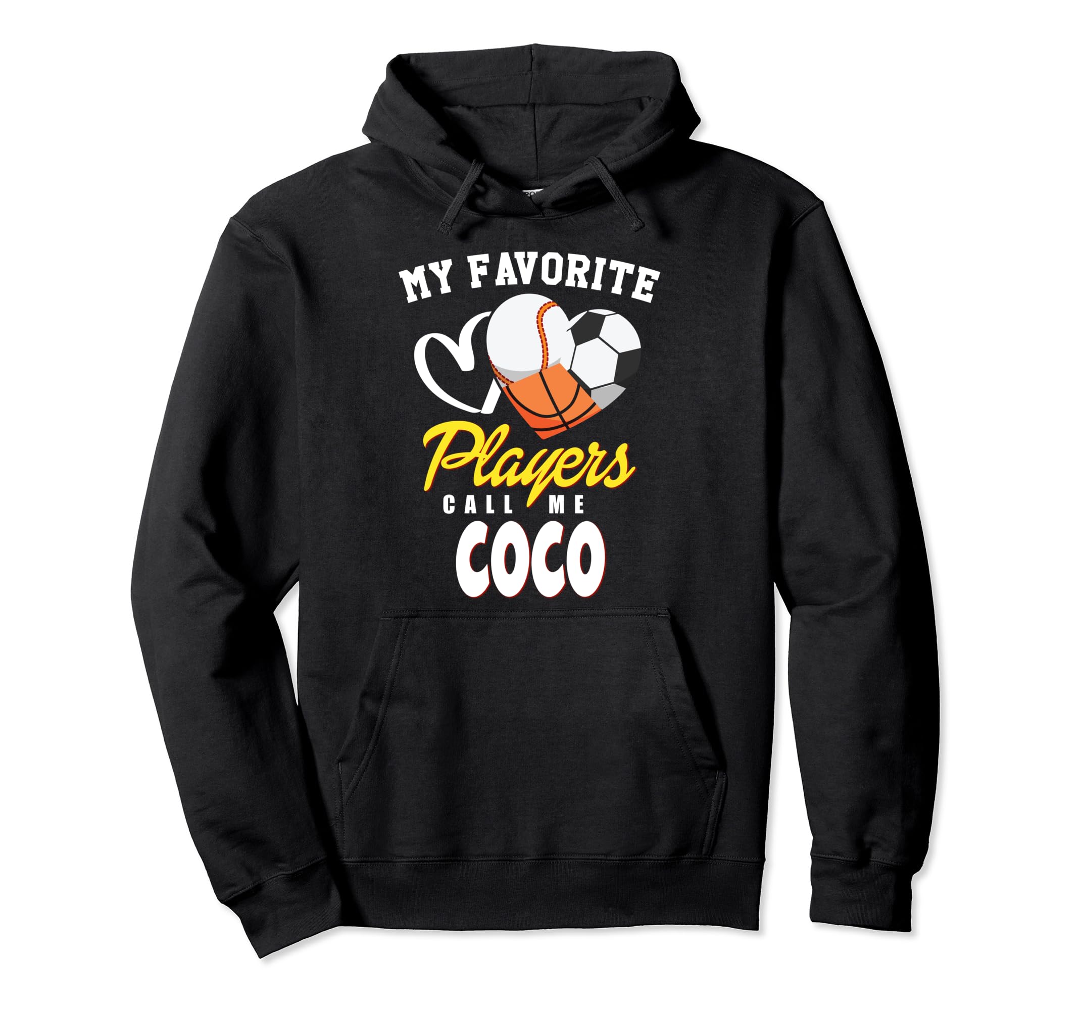 My Favorite Players Baseball Soccer Hoodie - Graphic Print for Adults - T-Shirt, Sweatshirt, Hoodie