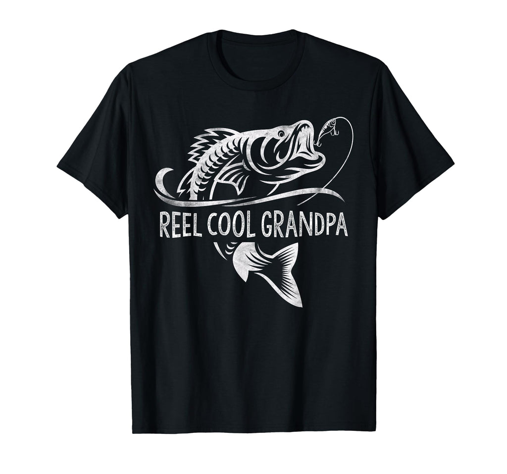 Reel Grandpa Fishing Gifts Grandpa T-Shirt - Custom Art Print Men Women - T-Shirt, Sweatshirt, Hoodie
