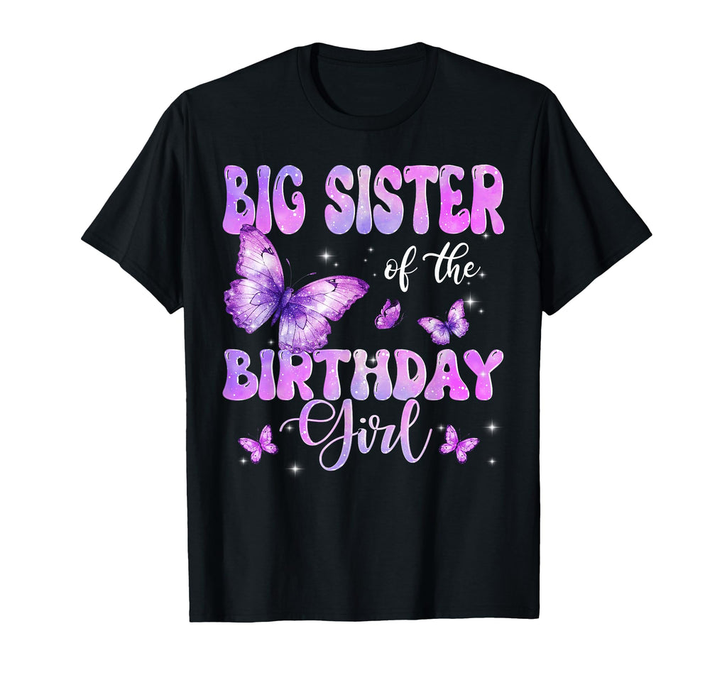 Big Sister Birthday Butterfly Family T-Shirt - Streetwear Style Men Women - T-Shirt, Sweatshirt, Hoodie