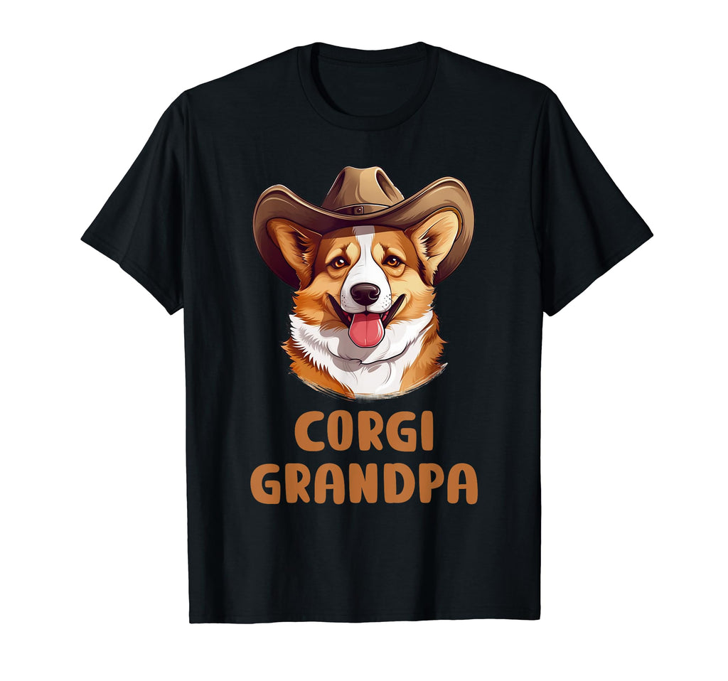 Corgi Grandpa Dog Lovers Gift Funny T-Shirt - Novelty Apparel for Adults - T-Shirt, Sweatshirt, Hoodie