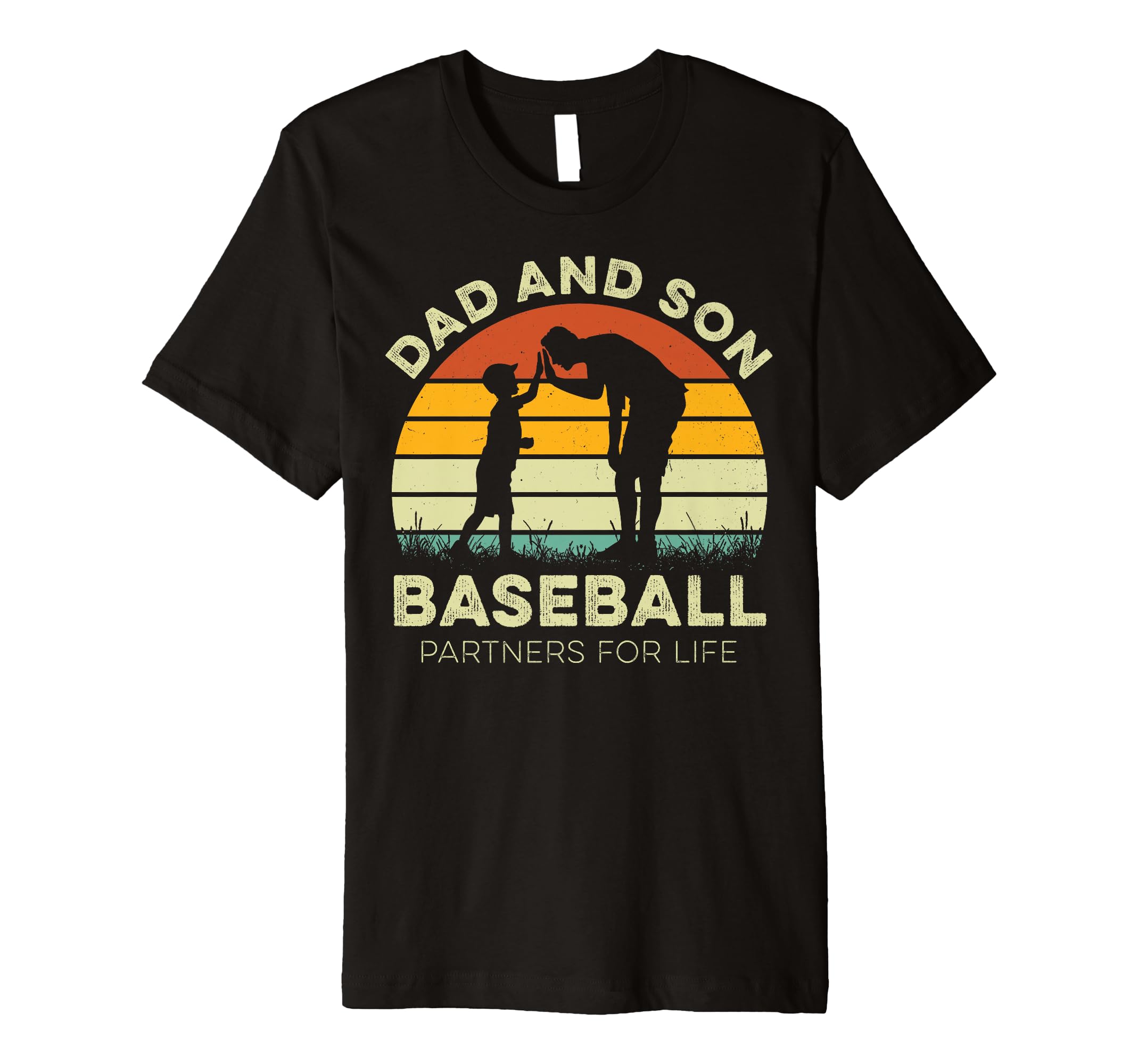 Dad And Son Baseball Partners Life T-Shirt - Trendy Graphic for Adults - T-Shirt, Sweatshirt, Hoodie