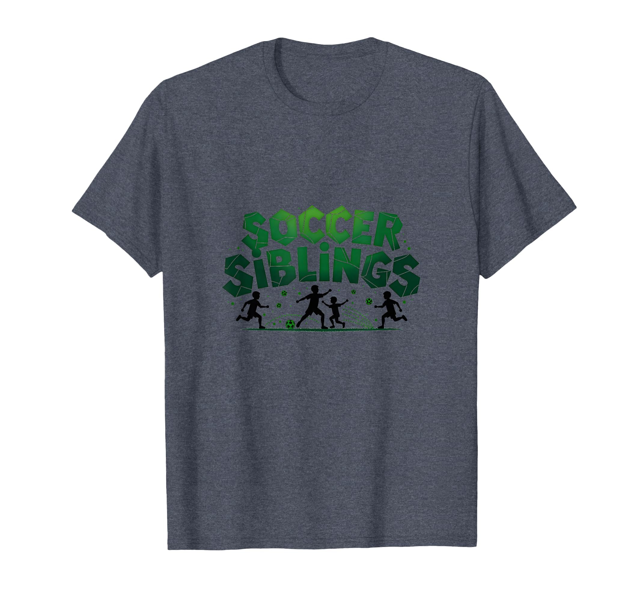 Soccer Siblings Family Teamwork Soccer T-Shirt - Graphic Print Unisex - T-Shirt, Sweatshirt, Hoodie