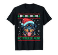 Rottweiler Aunt Santa Hat Rottweiler T-Shirt - Minimalist Print for Adults - T-Shirt, Sweatshirt, Hoodie