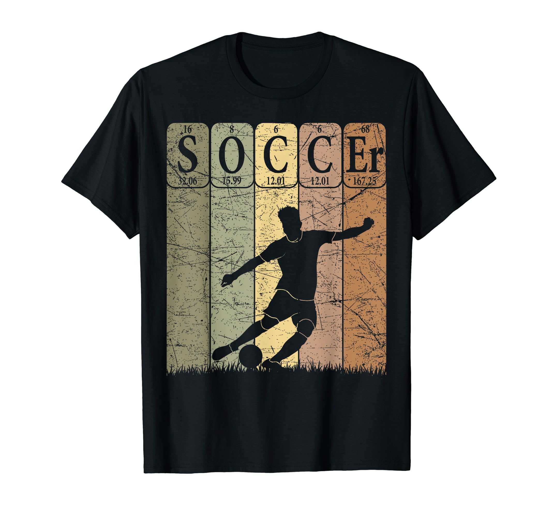 Soccer Periodic Table Elements Soccer T-Shirt - Custom Art Print Men Women - T-Shirt, Sweatshirt, Hoodie