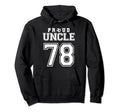 Number 78 Custom Proud Soccer Futbol Hoodie - Graphic Print Men Women - T-Shirt, Sweatshirt, Hoodie